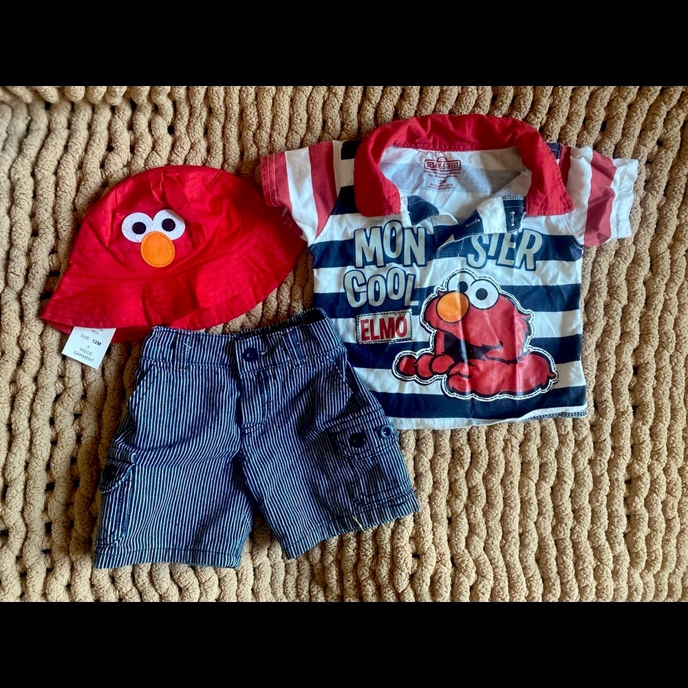 Sesame Street outfit 12 month baby set elmo